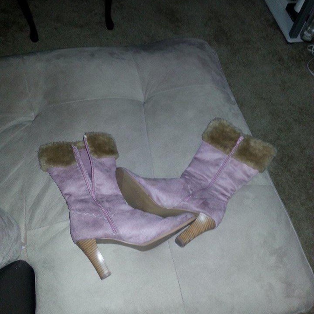 Pink Boots with Heels